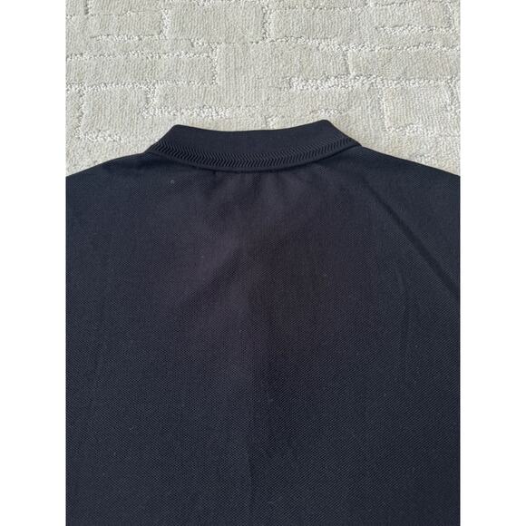 Burberry Embossed Buttons Polo Shirt Short Sleeve Black Cotton Classic - Picture 10 of 12